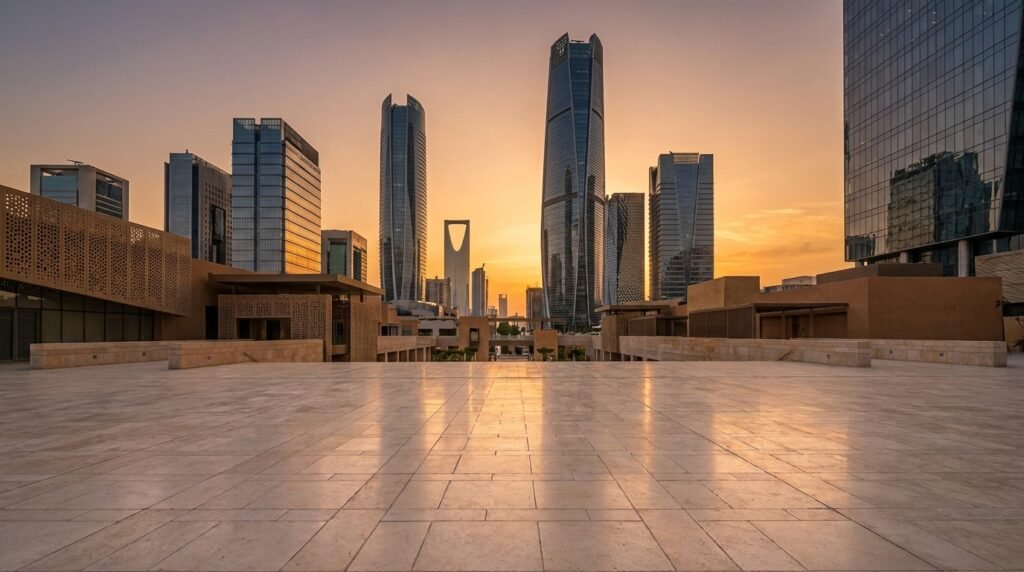 Saudi Arabia architectural concept visualization