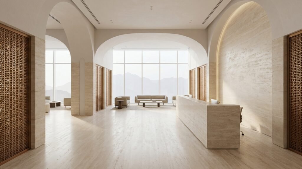 Muscat Corporate Reception Inspiration architectural concept visualization